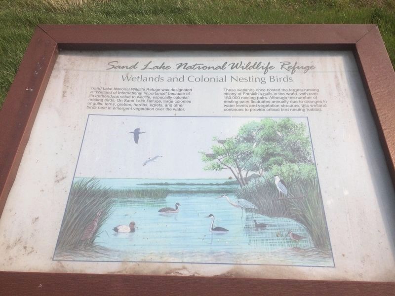 Sand Lake National Wildlife Refuge Marker (Marker 2) image. Click for full size.