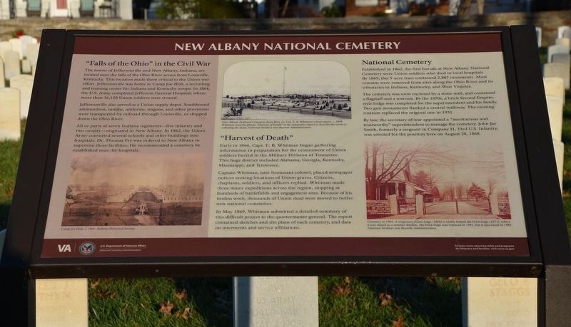 New Albany National Cemetery Marker image. Click for full size.