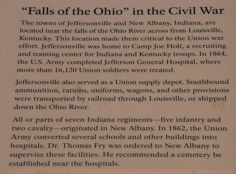 New Albany National Cemetery Marker image. Click for full size.