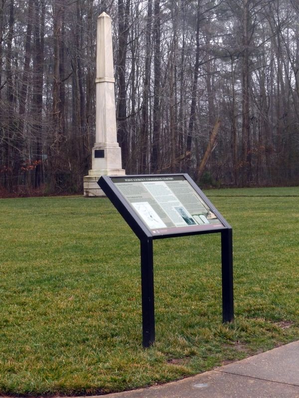 Point Lookout Confederate Cemetery Marker. Click for full size. Point Lookout Confederate Cemetery Marker image. Click for full size.