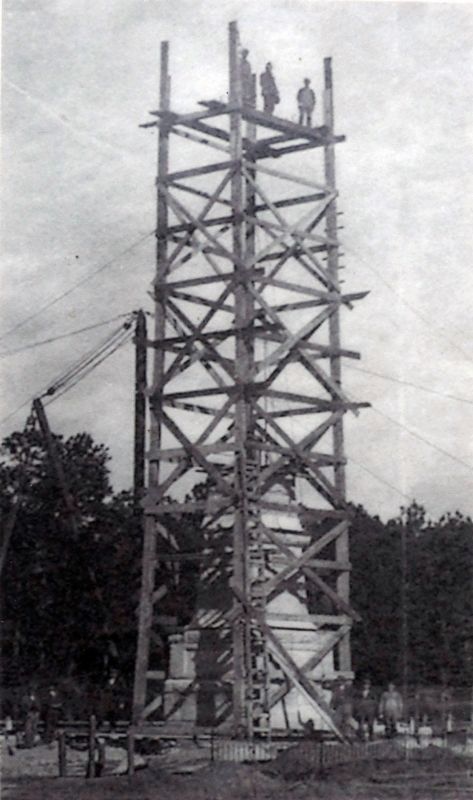 Point Lookout Confederate Soldiers and Sailors Monument<br>Under Construction. Click for full size. Point Lookout Confederate Soldiers and Sailors Monument<br>Under Construction image. Click for full size.