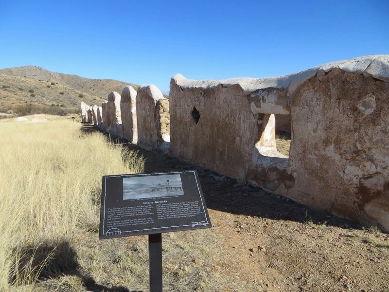 Cavalry Barracks Marker. Click for full size. Cavalry Barracks Marker image. Click for full size.