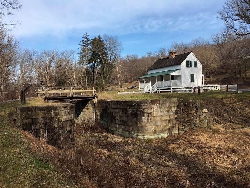 A Lockkeeper's Life Marker and Lockhouse 29. Click for full size. A Lockkeeper's Life Marker and Lockhouse 29 image. Click for full size.