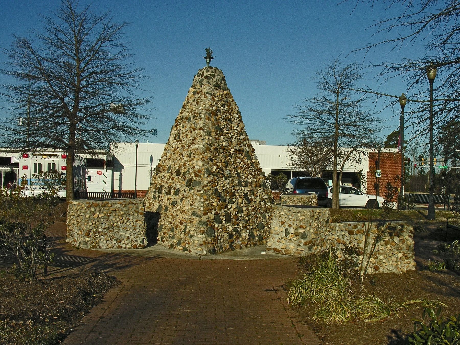 The African American Monument In Elmer Brown Freedom Park image. Click for full size.