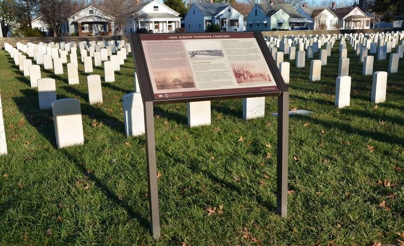 New Albany National Cemetery Marker image. Click for full size.