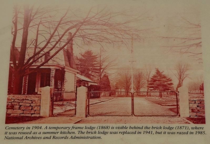 Cemetery in 1904 image. Click for full size.