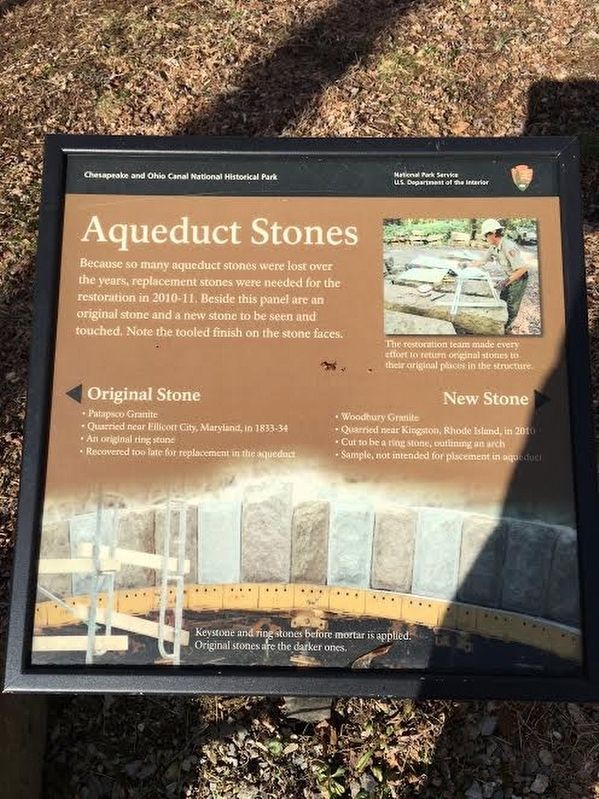 Aqueduct Stones Marker. Click for full size. Aqueduct Stones Marker image. Click for full size.