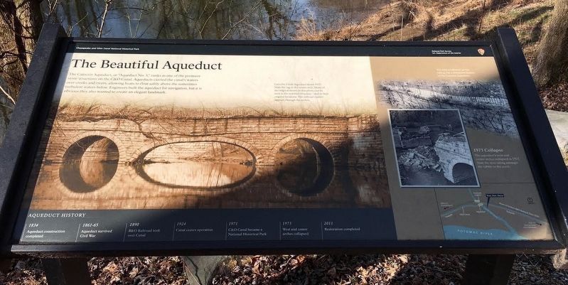 The Beautiful Aqueduct Marker. Click for full size. The Beautiful Aqueduct Marker image. Click for full size.