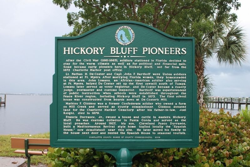 Hickory Bluff Pioneers Marker image. Click for full size.