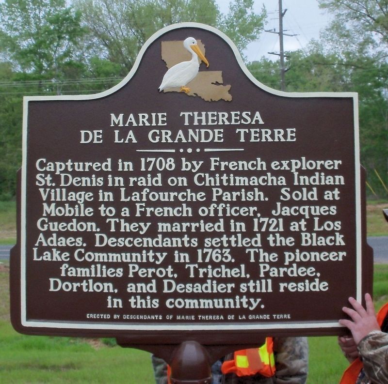 Marie Theresa de la Grande Terre Marker image. Click for full size.
