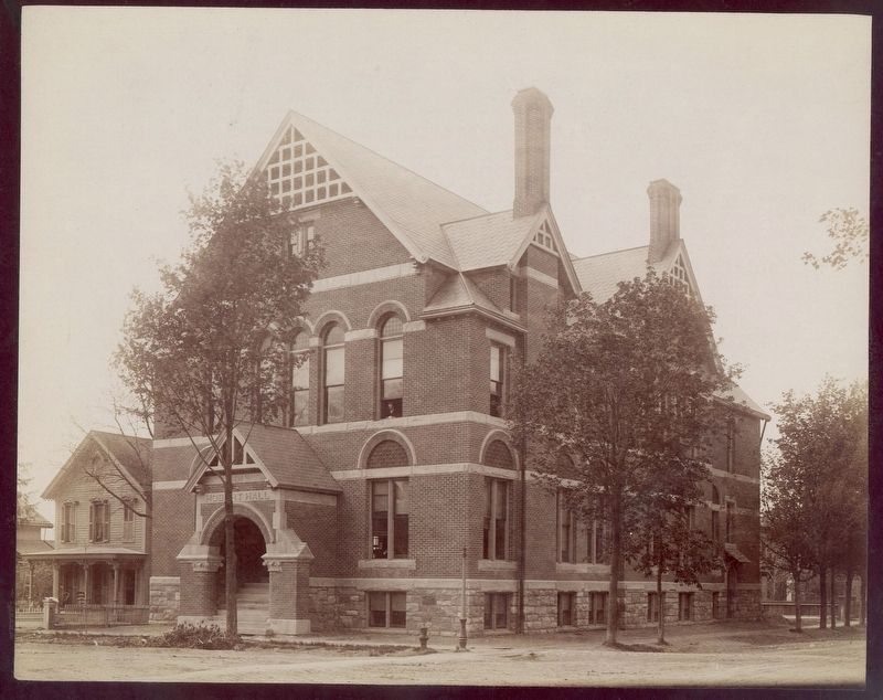 Harris Hall - ca. 1890. Click for full size. Harris Hall - ca. 1890 image. Click for full size.