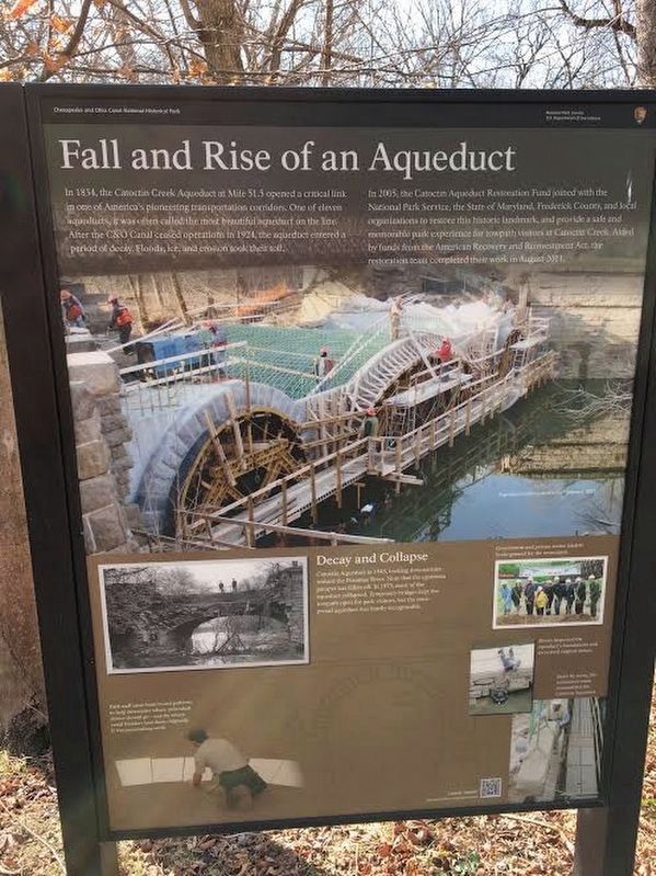 Fall and Rise of an Aqueduct Marker image. Click for full size.