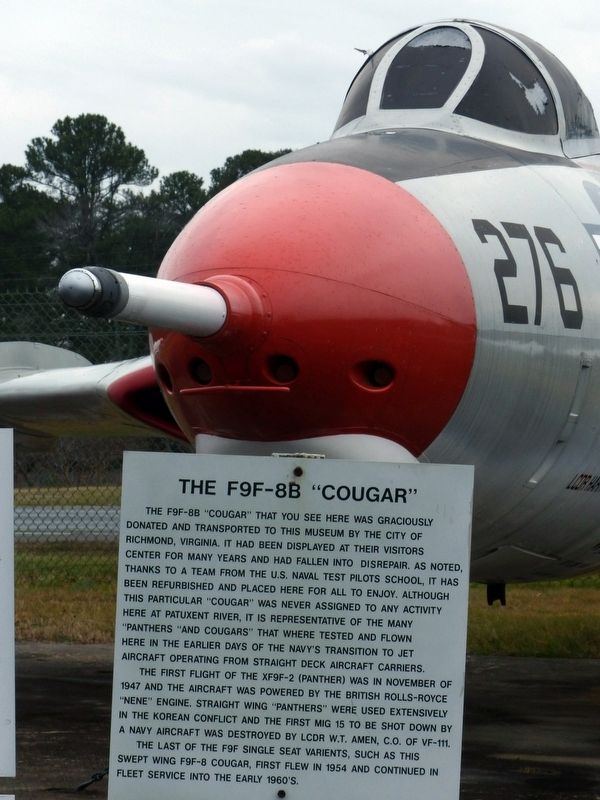The F9F-8B “Cougar” Marker image. Click for full size.