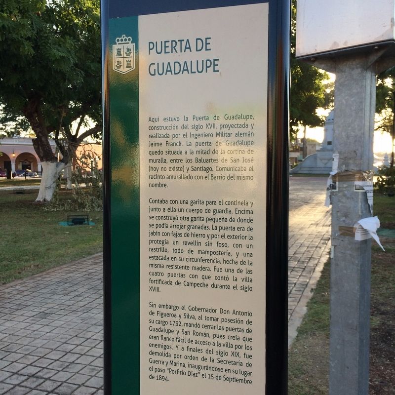 The Guadalupe Gate Marker. Click for full size. The Guadalupe Gate Marker image. Click for full size.