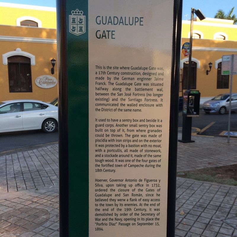 The Guadalupe Gate Marker image. Click for full size.
