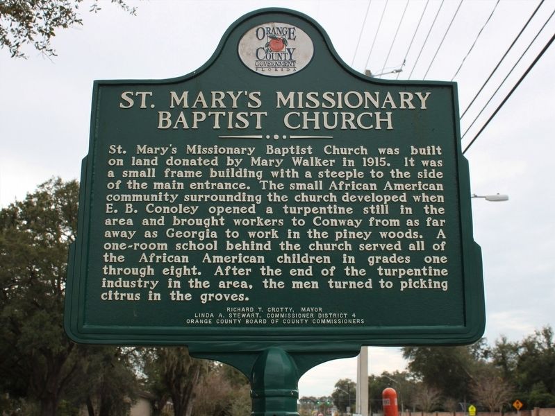 St. Mary's Missionary Baptist Church/Datson Dairy Marker image. Click for full size.