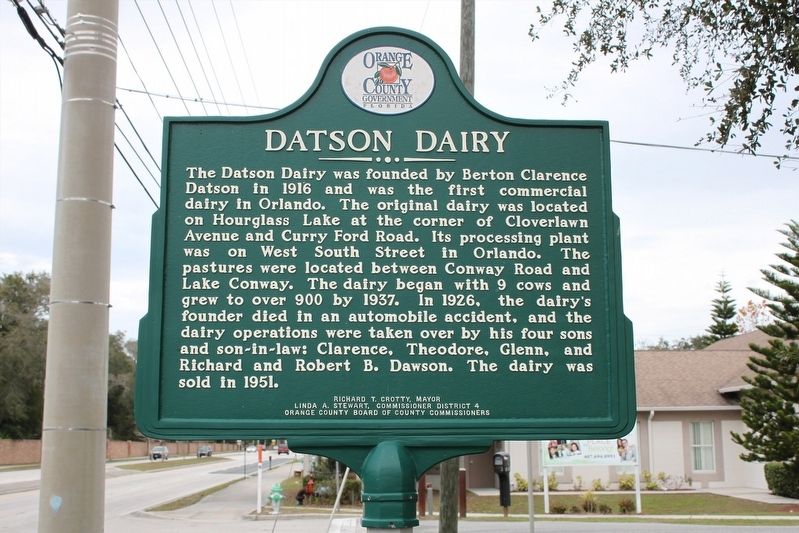 St. Mary's Missionary Baptist Church/Datson Dairy Marker Side 2 image. Click for full size.