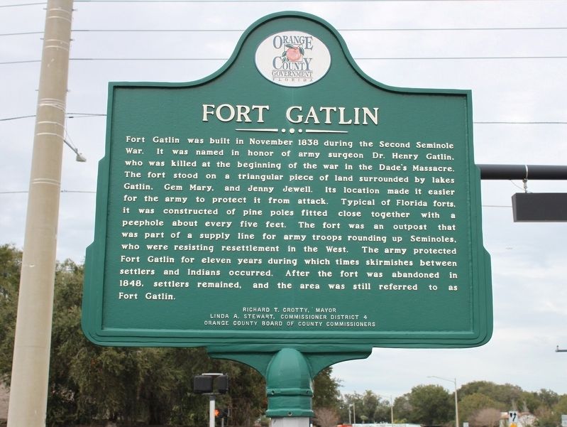 Conway First Baptist Church/Fort Gatlin Marker Side 2 image. Click for full size.