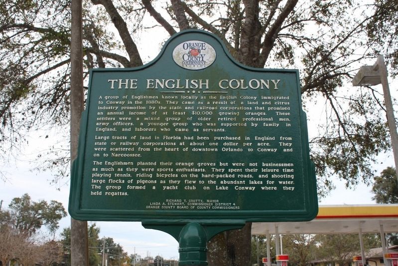 The English Colony/The Polo Club Marker image. Click for full size.