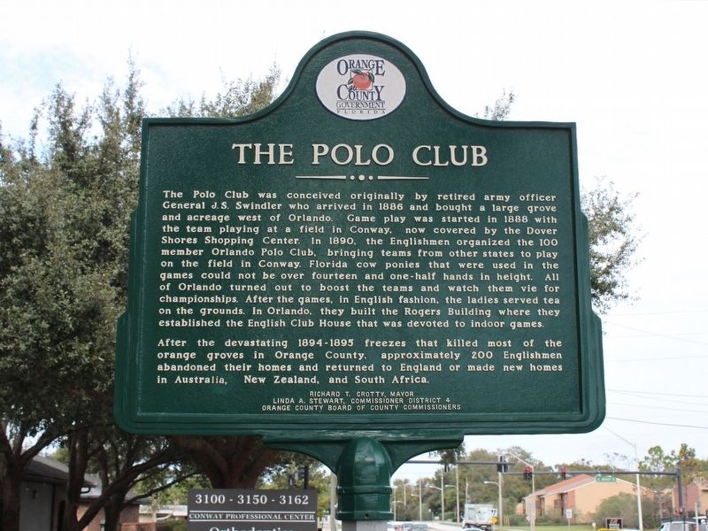 The English Colony/The Polo Club Marker Side 2 image. Click for full size.