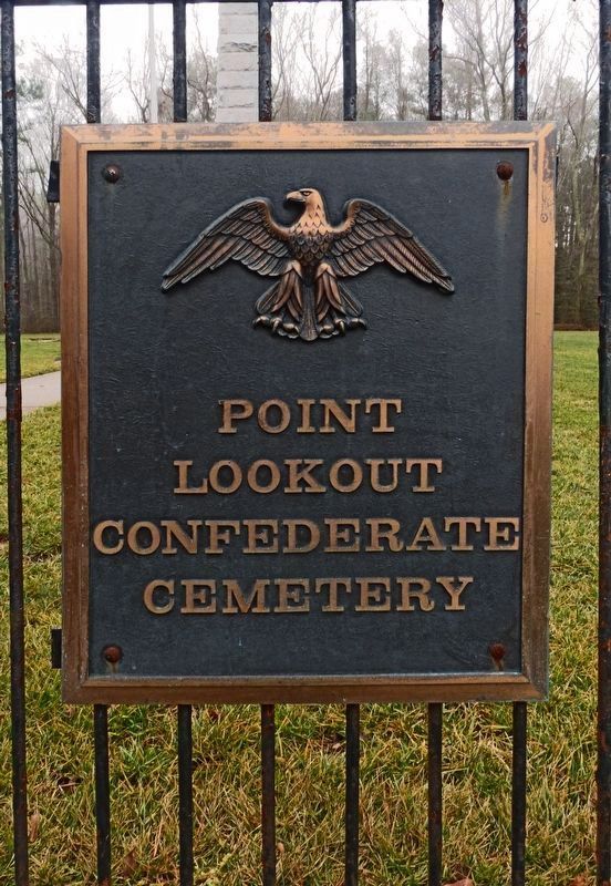 Point Lookout Confederate Cemetery Plaque. Click for full size. Point Lookout Confederate Cemetery Plaque image. Click for full size.