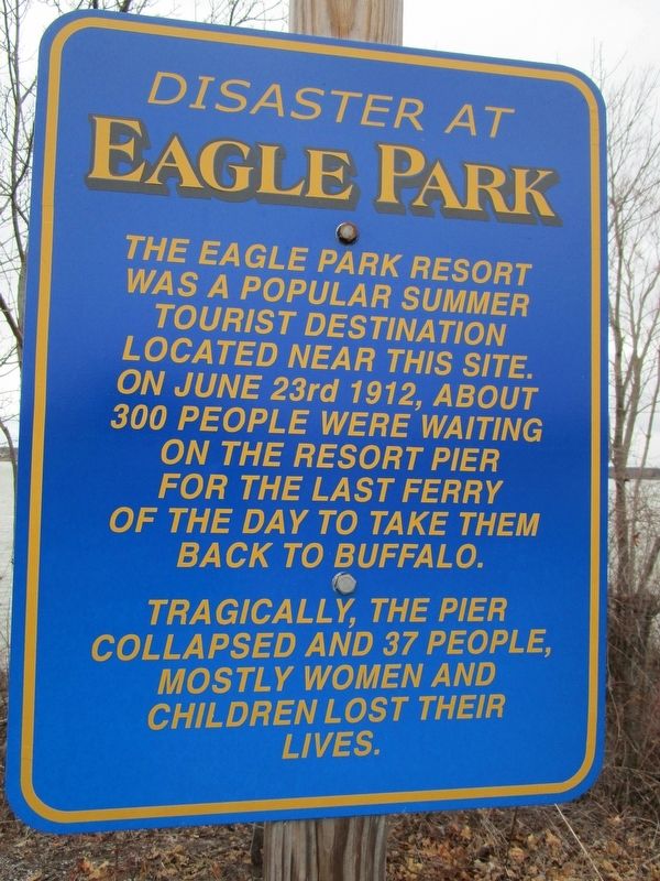 Disaster at Eagle Park Marker image. Click for full size.