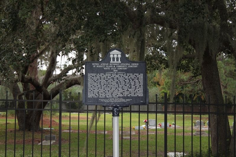 Bethel African Methodist Episcopal Church of Merritt Island & Community Cemetery Marker. Click for full size. Bethel African Methodist Episcopal Church of Merritt Island & Community Cemetery Marker image. Click for full size.