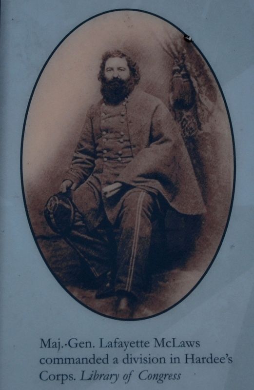 Major General Lafayette McLaws image. Click for full size.