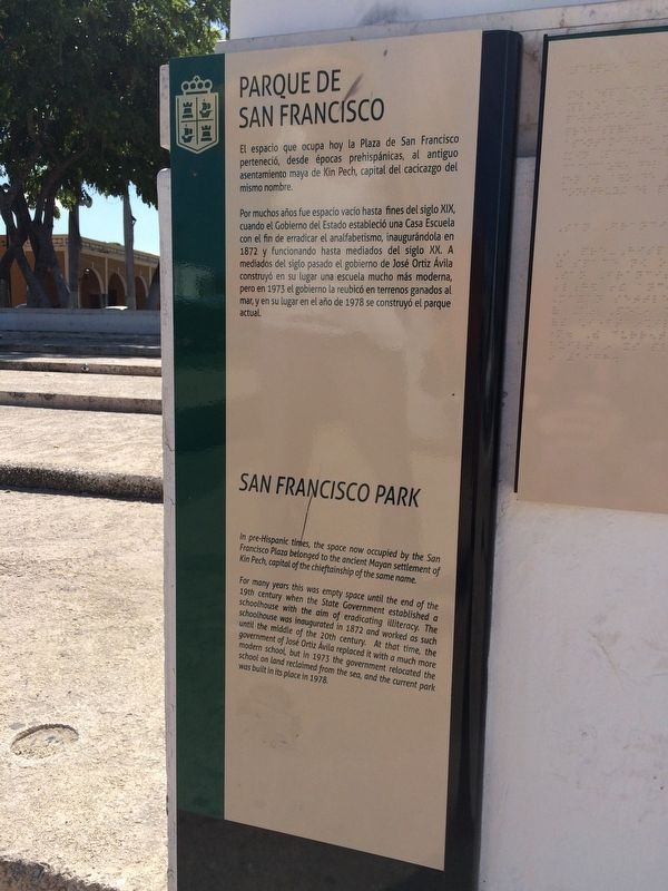 San Francisco Park Marker. Click for full size. San Francisco Park Marker image. Click for full size.