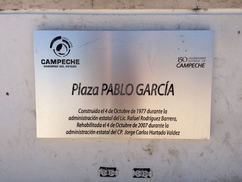 Plaza Pablo Garca additional marker image. Click for full size.