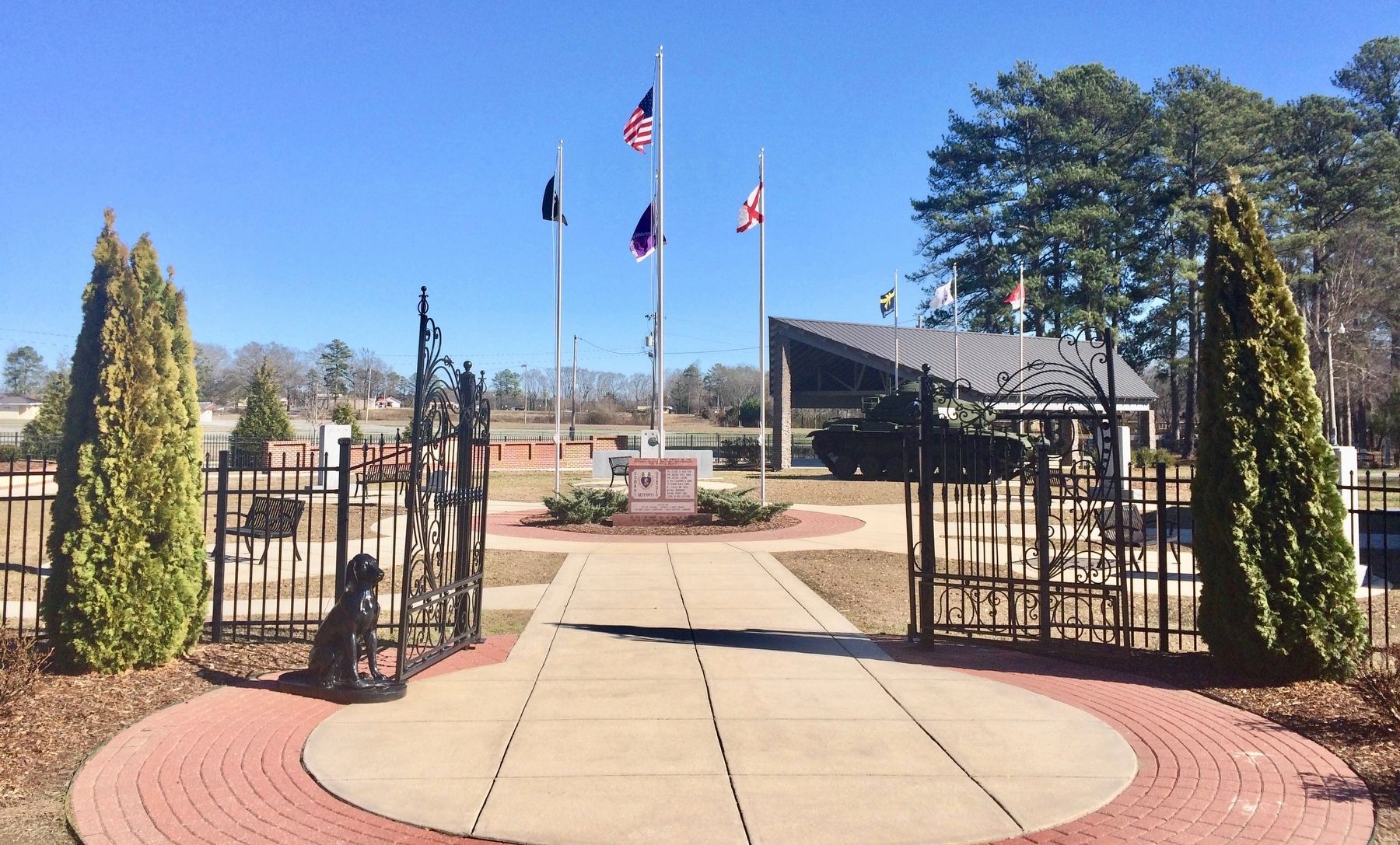 Entrance to the Cullman Veterans Memorial Park. image. Click for full size.