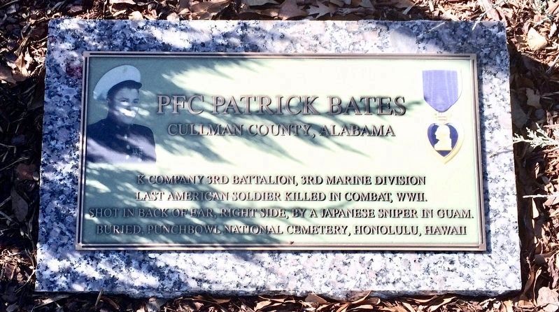 PFC Patrick Bates Monument image. Click for full size.