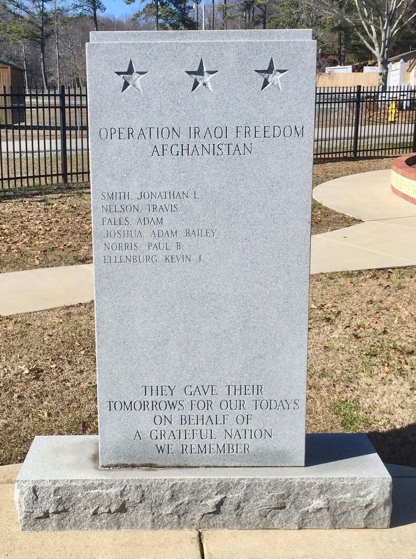 Operation Iraqi Freedom - Afghanistan Memorial image. Click for full size.
