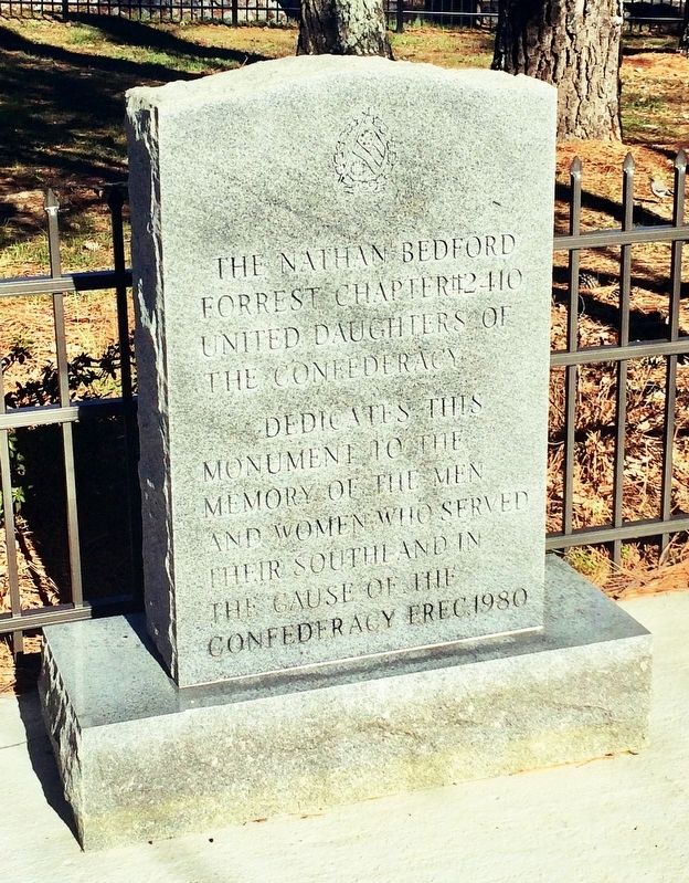 United Daughters of the Confederacy Memorial image. Click for full size.