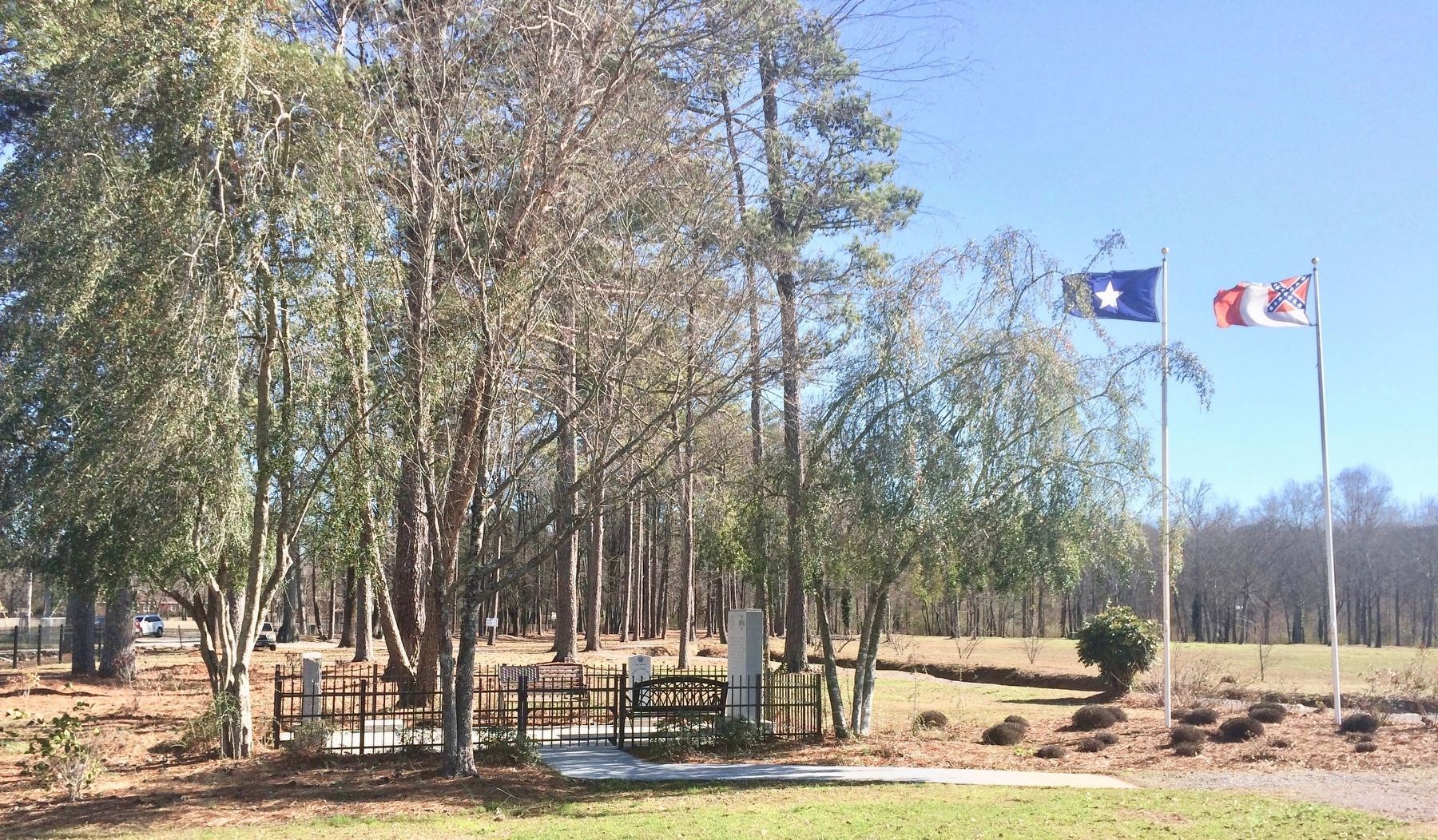 UDC Confederate Memorial area. image. Click for full size.