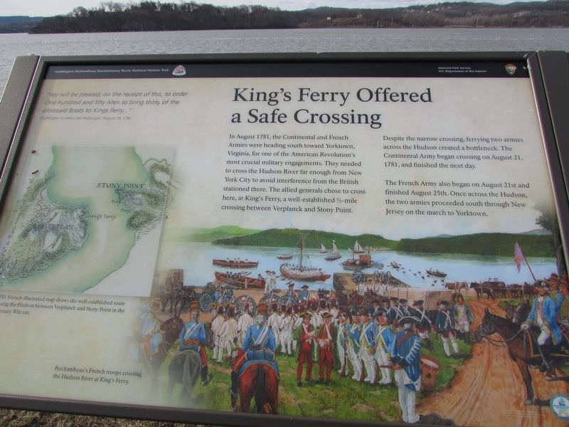 Kings Ferry Offered a Safe Crossing Marker image. Click for full size.