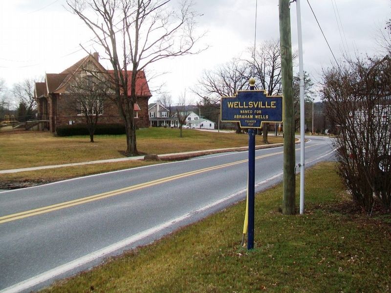 Wellsville Marker. Click for full size. Wellsville Marker image. Click for full size.