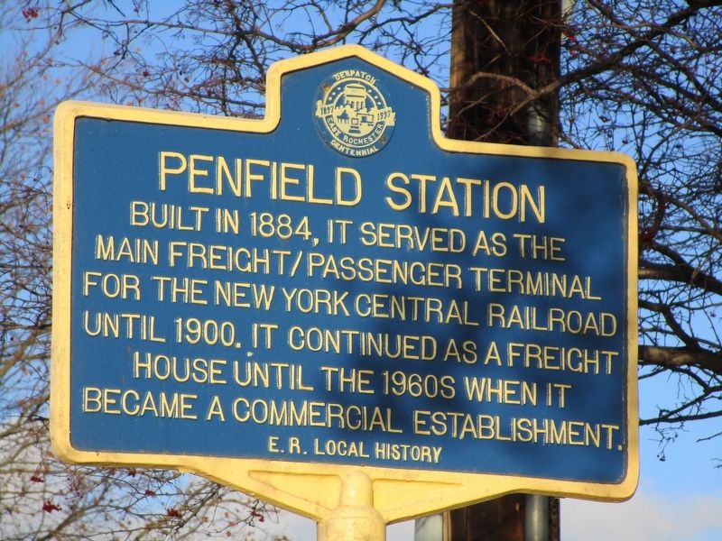 Penfield Station Marker image. Click for full size.