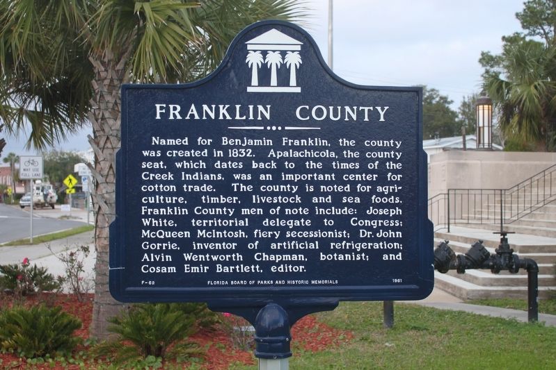 Franklin County Marker. Click for full size. Franklin County Marker image. Click for full size.