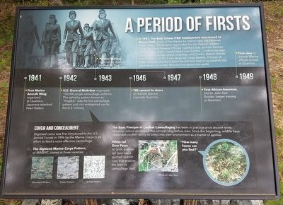 A Period of Firsts Marker image. Click for full size.