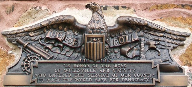 World War I Memorial Marker Detail. Click for full size. World War I Memorial Marker Detail image. Click for full size.