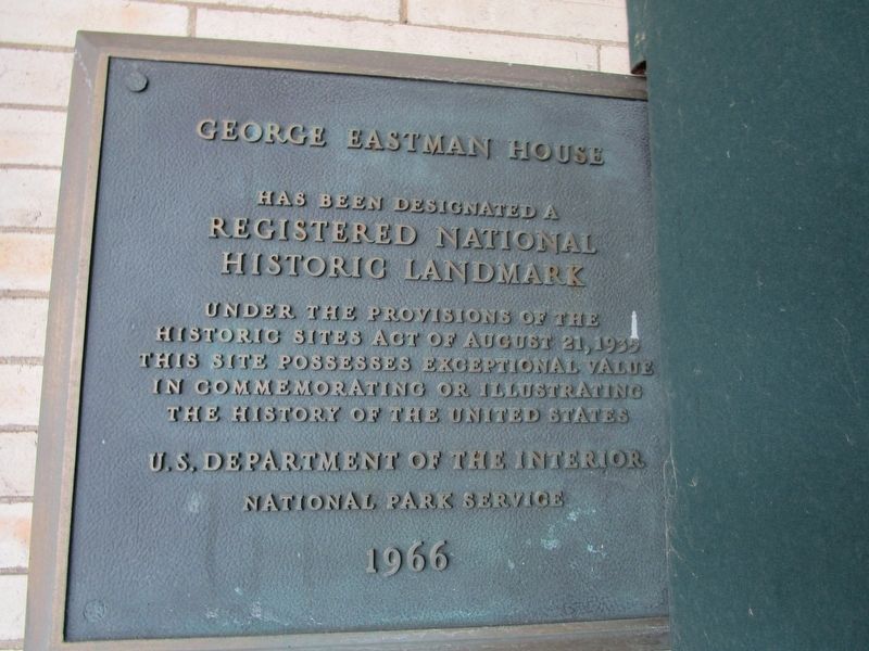 George Eastman House Marker. Click for full size. George Eastman House Marker image. Click for full size.