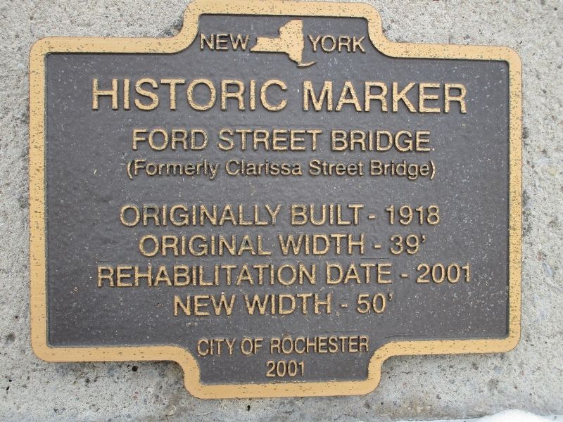 Ford Street Bridge Marker. Click for full size. Ford Street Bridge Marker image. Click for full size.