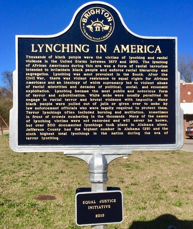 Lynching In America Marker image. Click for full size.