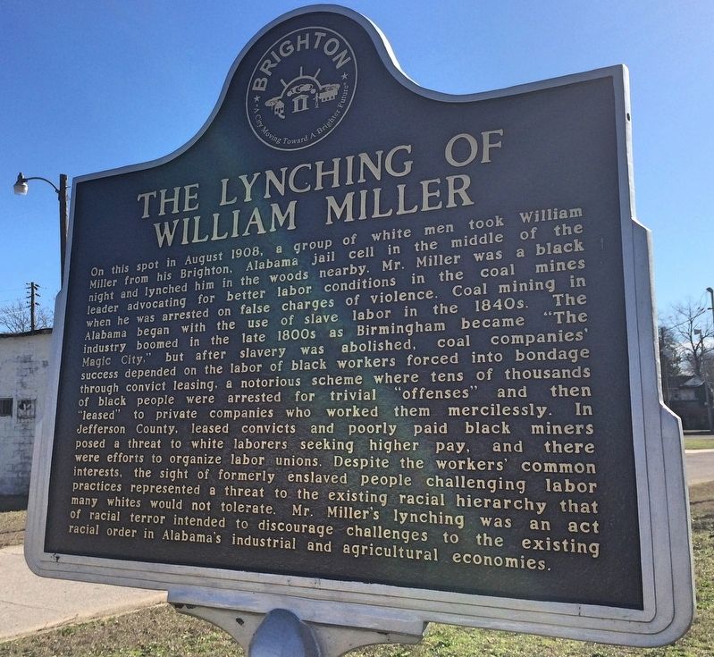 The Lynching of William Miller Marker image. Click for full size.