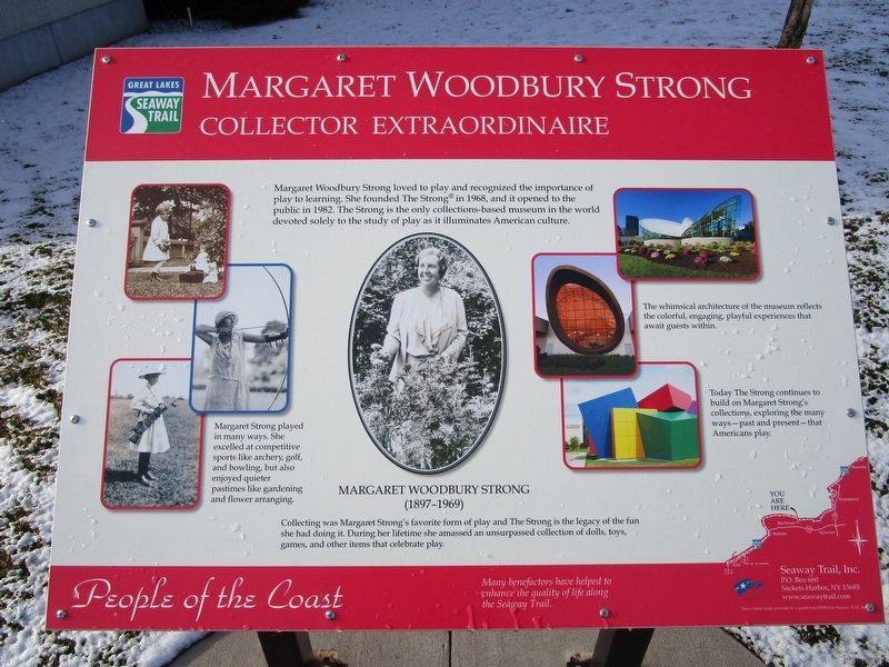 Margaret Woodbury Strong Marker image. Click for full size.