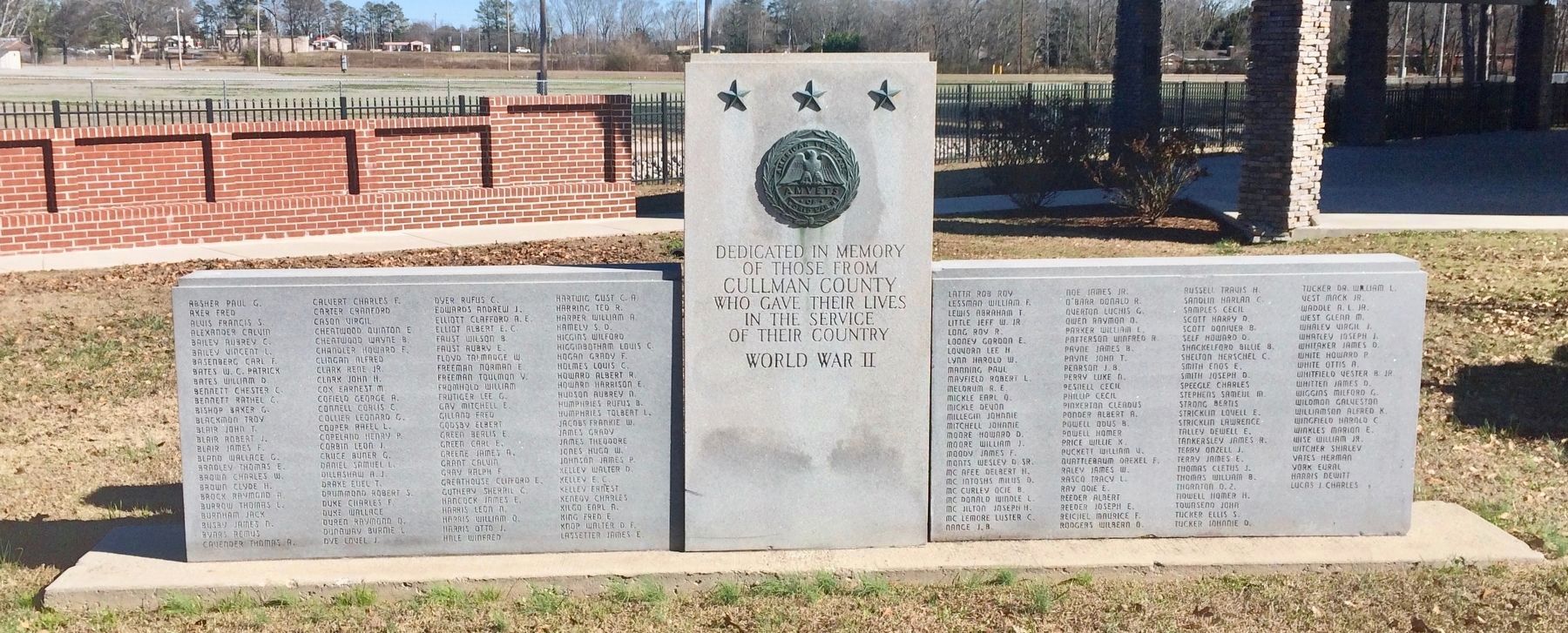 Cullman County WWII Memorial. Click for full size. Cullman County WWII Memorial image. Click for full size.