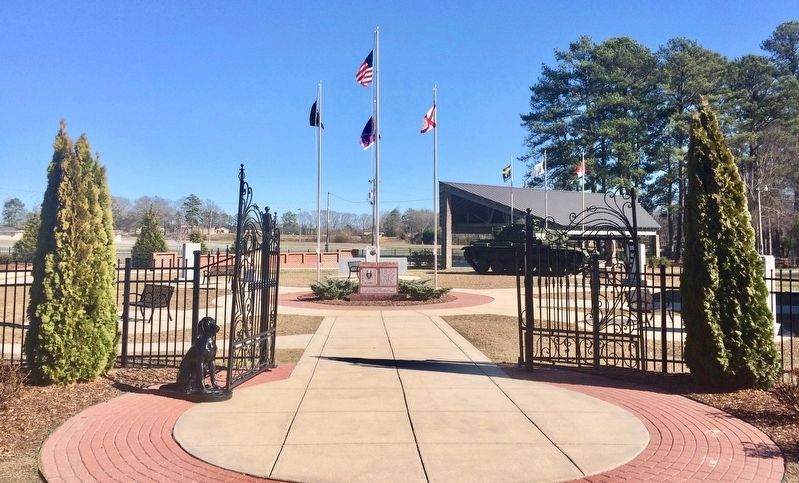 Cullman County Veterans Memorial Park entrance. image. Click for full size.