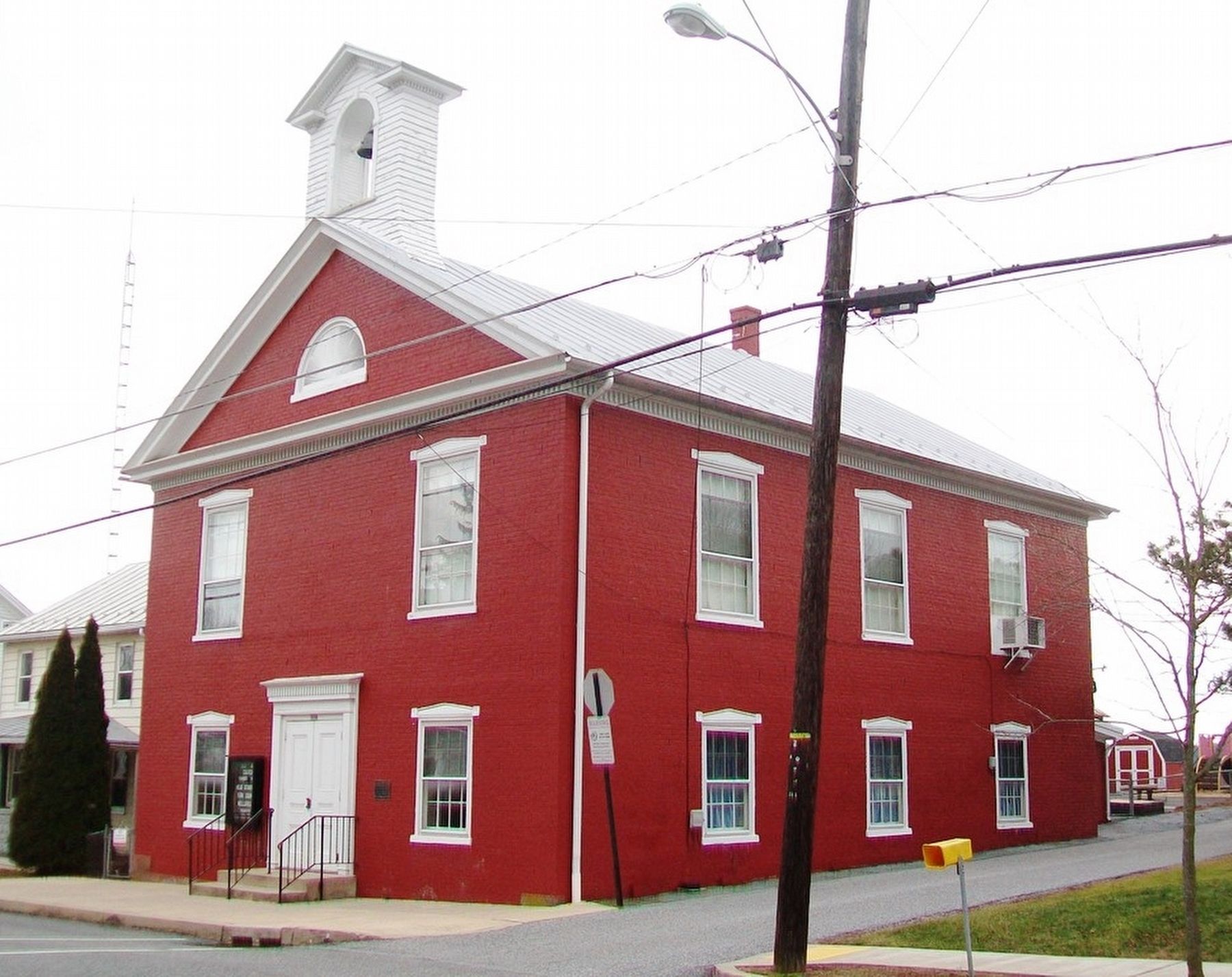 Methodist Episcopal Church and Marker. Click for full size. Methodist Episcopal Church and Marker image. Click for full size.