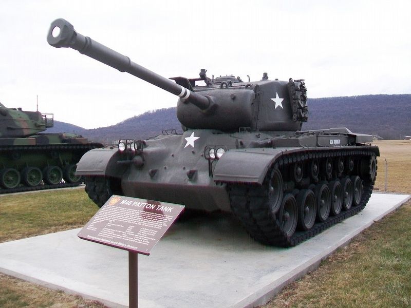 M46 Patton Tank and Marker image. Click for full size.